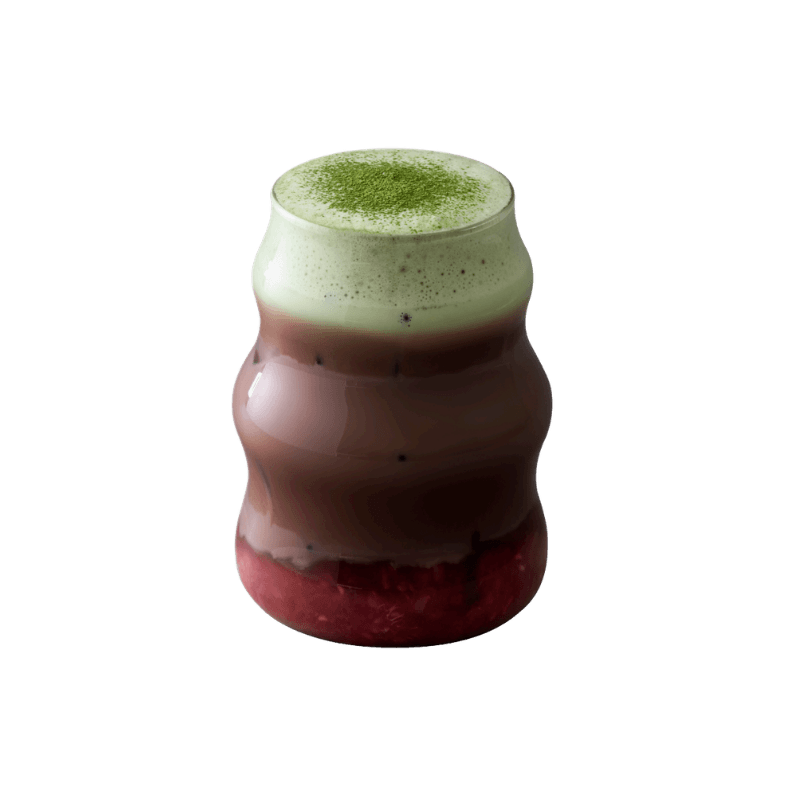 Matcha-Chocberry Foam.